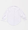 Bell sleeve cotton shirt white